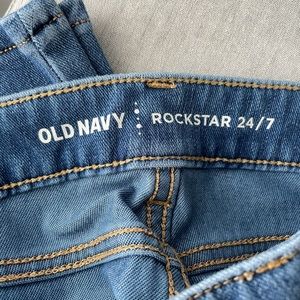 Mid-Rise Old Navy Rockstar Jeggings size 0 petite